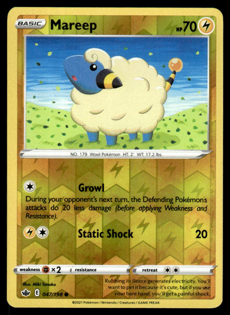 Mareep 047/198 Reverse - Chilling Reign - Sword & Shield