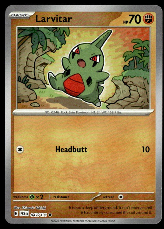 Larvitar (Poke Ball Pattern) 047/131 - Prismatic Evolutions - Scarlet & Violet