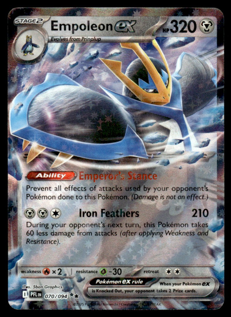 Empoleon ex 070/094 - Phantasmal Flames - Mega Evolution