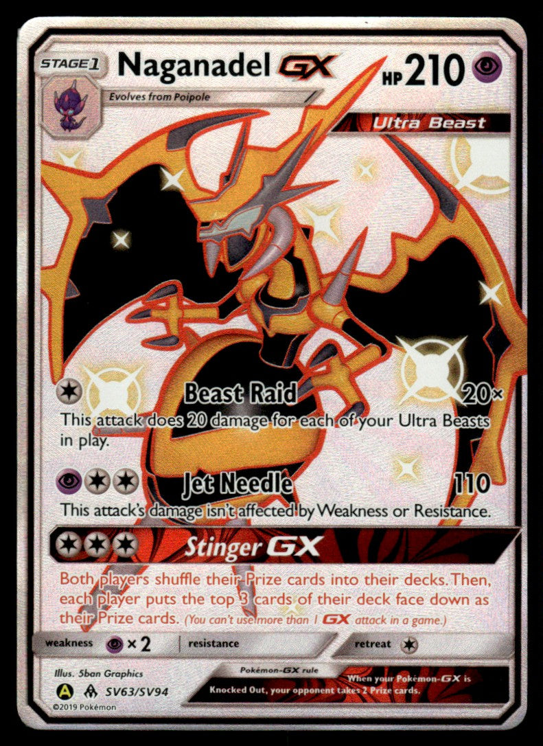 NM Naganadel-GX SV63 - Forbidden Light