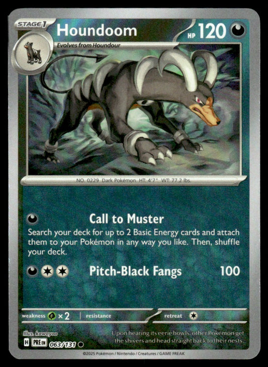 Houndoom (Poke Ball Patern) 063/131 - Prismatic Evolutions - Scarlet & Violet