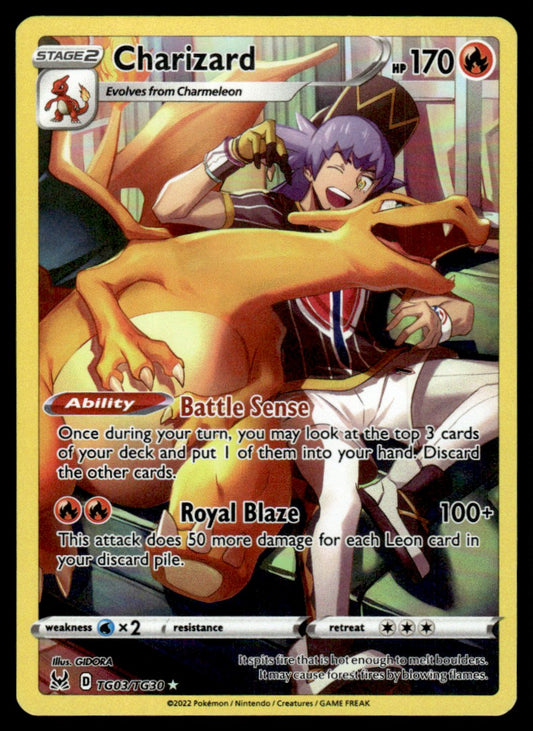 Charizard TG03/TG30 - Lost Origin - Trainer Gallery - Sword & Shield