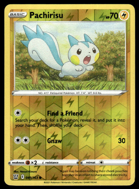 Pachirisu 049/163 Reverse - Battle Styles - Sword & Shield