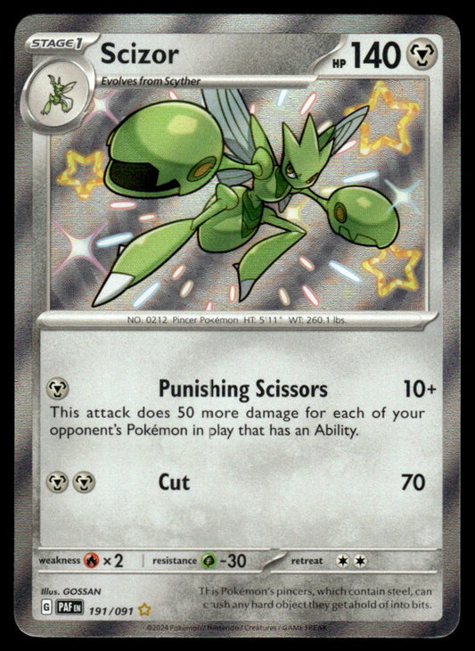 Scizor 191/091 - Paldean Fates - Scarlet & Violet