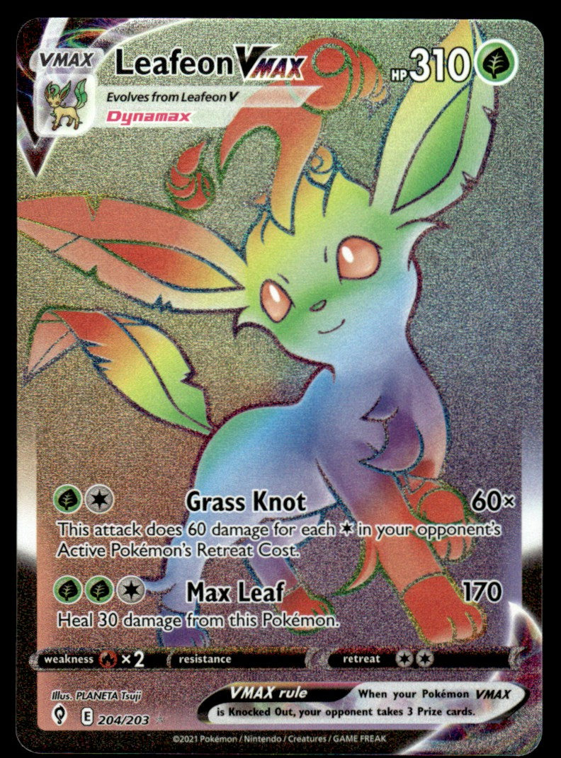 Leafeon VMAX 204/203 - Evolving Skies - Sword & Shield