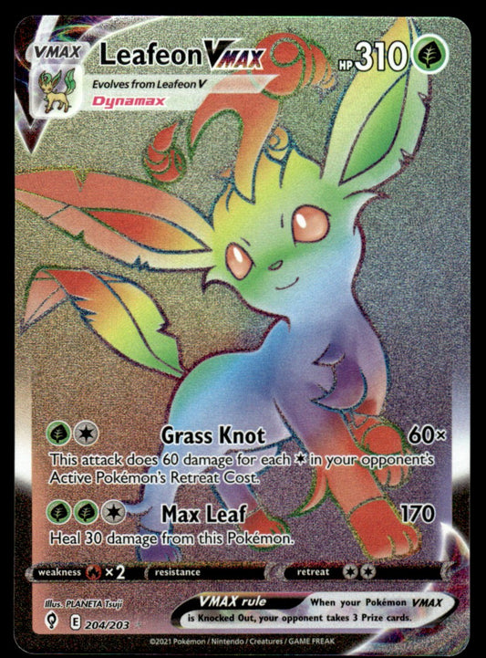Leafeon VMAX 204/203 - Evolving Skies - Sword & Shield