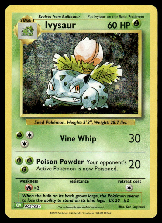 Ivysaur 002/034 - Trading Card Game Classic