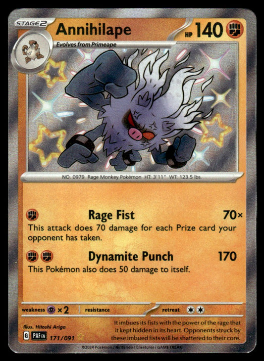 Annihilape 171/091 - Paldean Fates - Scarlet & Violet
