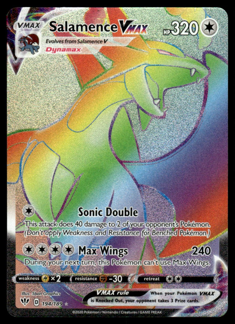 Salamence VMAX 194/189 - Darkness Ablaze - Sword & Shield