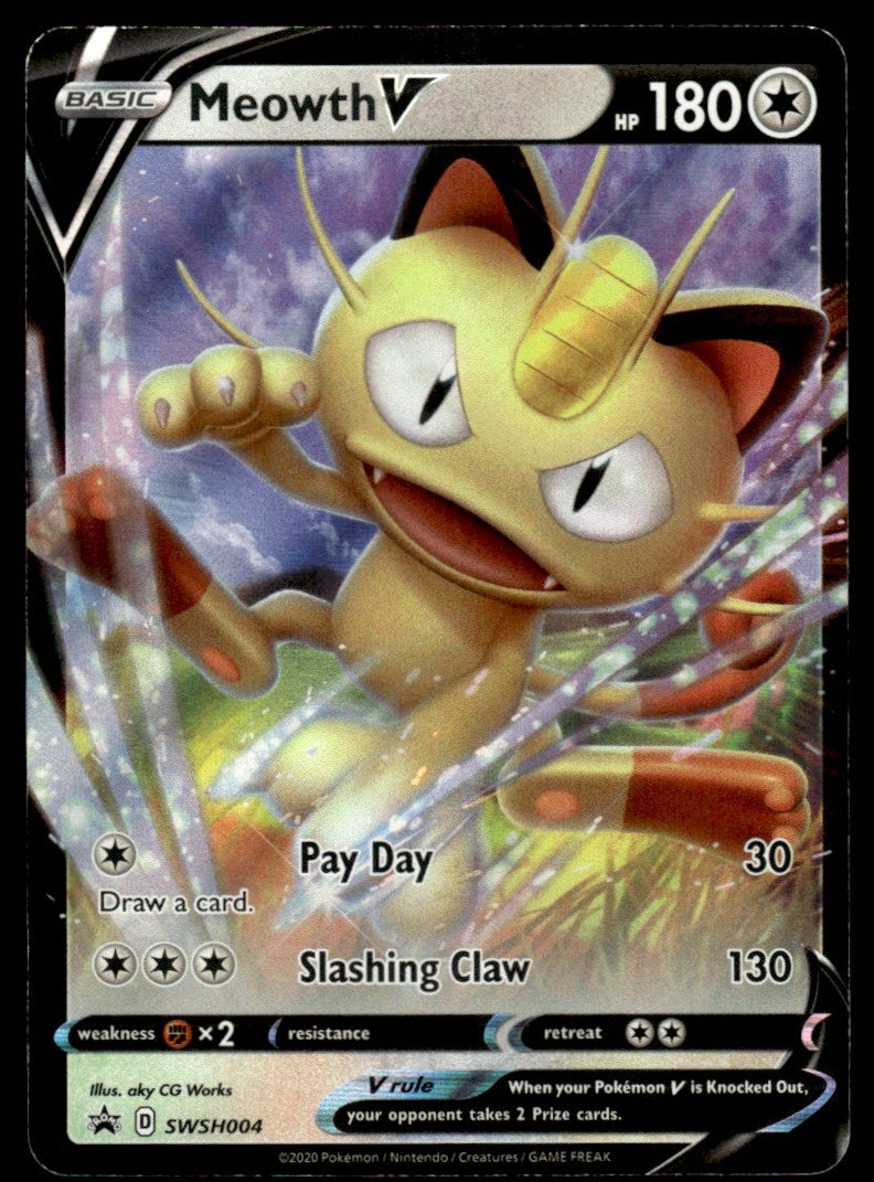 Meowth V SWSH004/PRSS - Sword & Shield Promos - Sword & Shield