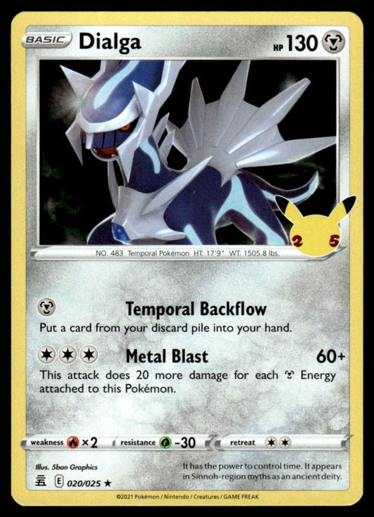 Dialga 020/025 Holo - Celebrations - Sword & Shield