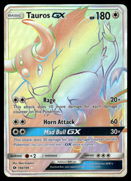 NM Tauros-GX 156 - SM Base Set