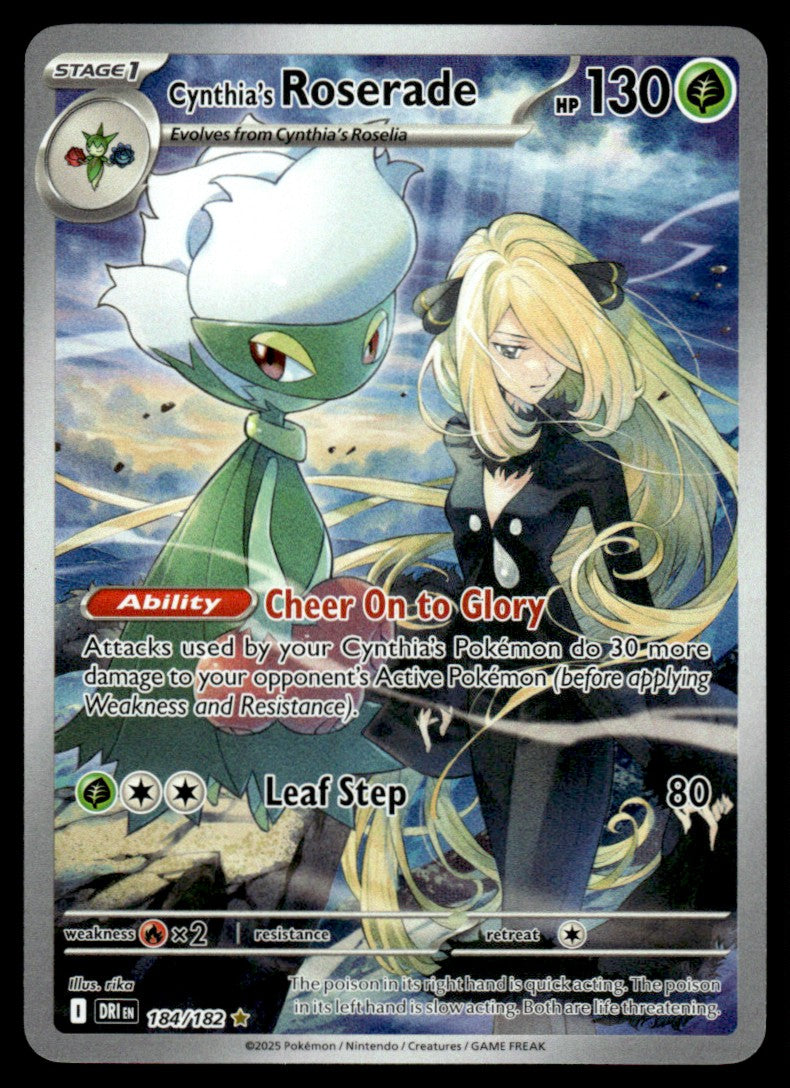 Cynthia's Roserade 184/182 - Destined Rivals - Scarlet & Violet