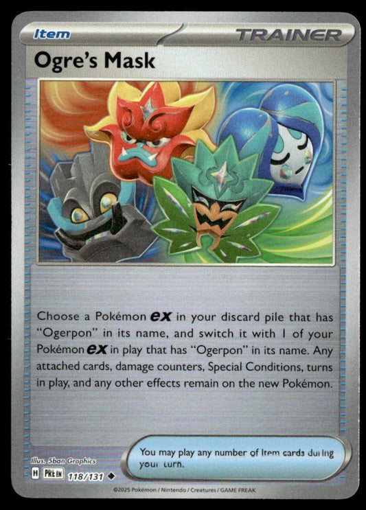 Ogre's Mask (Poke Ball Pattern) 118/131 - Prismatic Evolutions - Scarlet & Violet