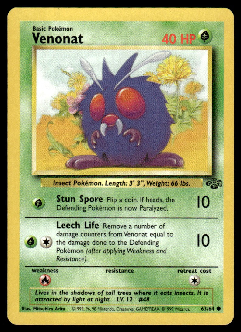 LP Venonat 63 No Holo - Jungle