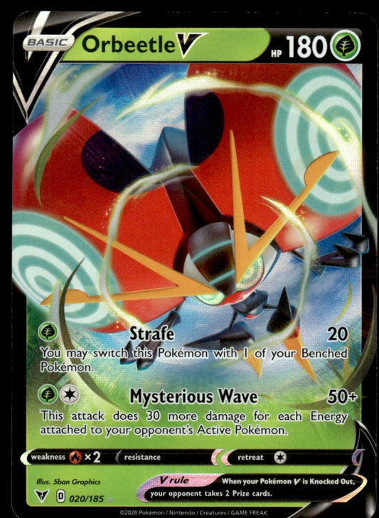 Orbeetle V 020/185 - Vivid Voltage - Sword & Shield