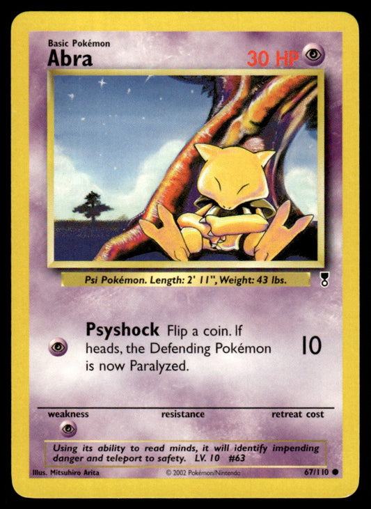 LP Abra 67 No Holo - Legendary Collection