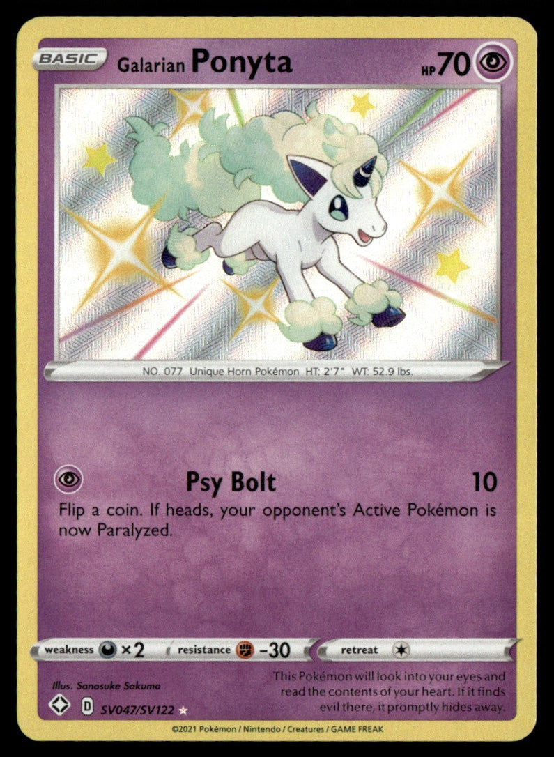 Galarian Ponyta SV047/SV122 - Shining Fates - Sword & Shield