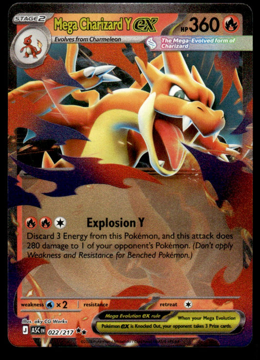 Mega Charizard Y ex 022/217 - Ascended Heroes - Mega Evolution