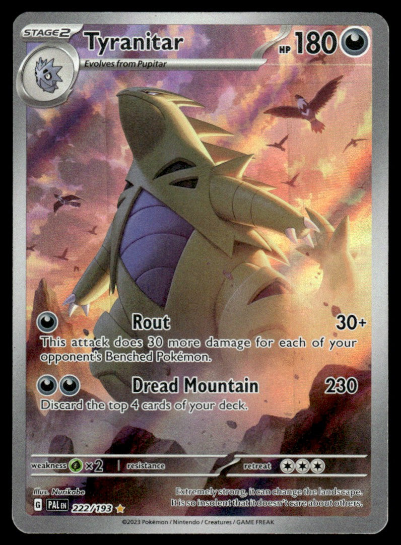 Tyranitar 222/193 - Paldea Evolved - Scarlet & Violet