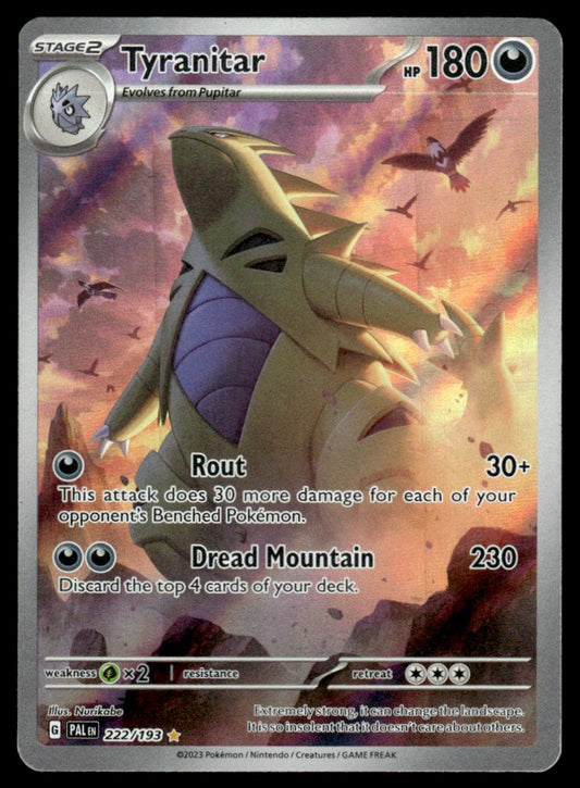 Tyranitar 222/193 - Paldea Evolved - Scarlet & Violet