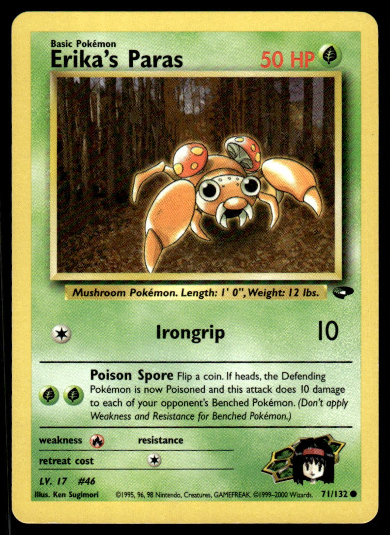 LP Erika’s Paras 71 No Holo - Gym Challenge