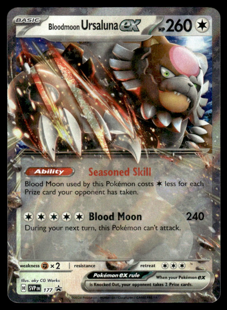 Bloodmoon Ursaluna ex 177/PRSV - Scarlet & Violet Promos - Scarlet & Violet