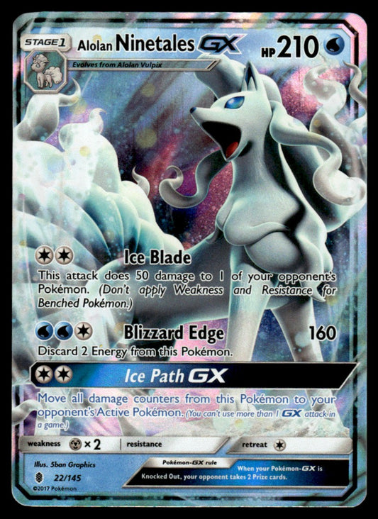 LP Alolan Ninetales-GX 22 - Guardians Rising