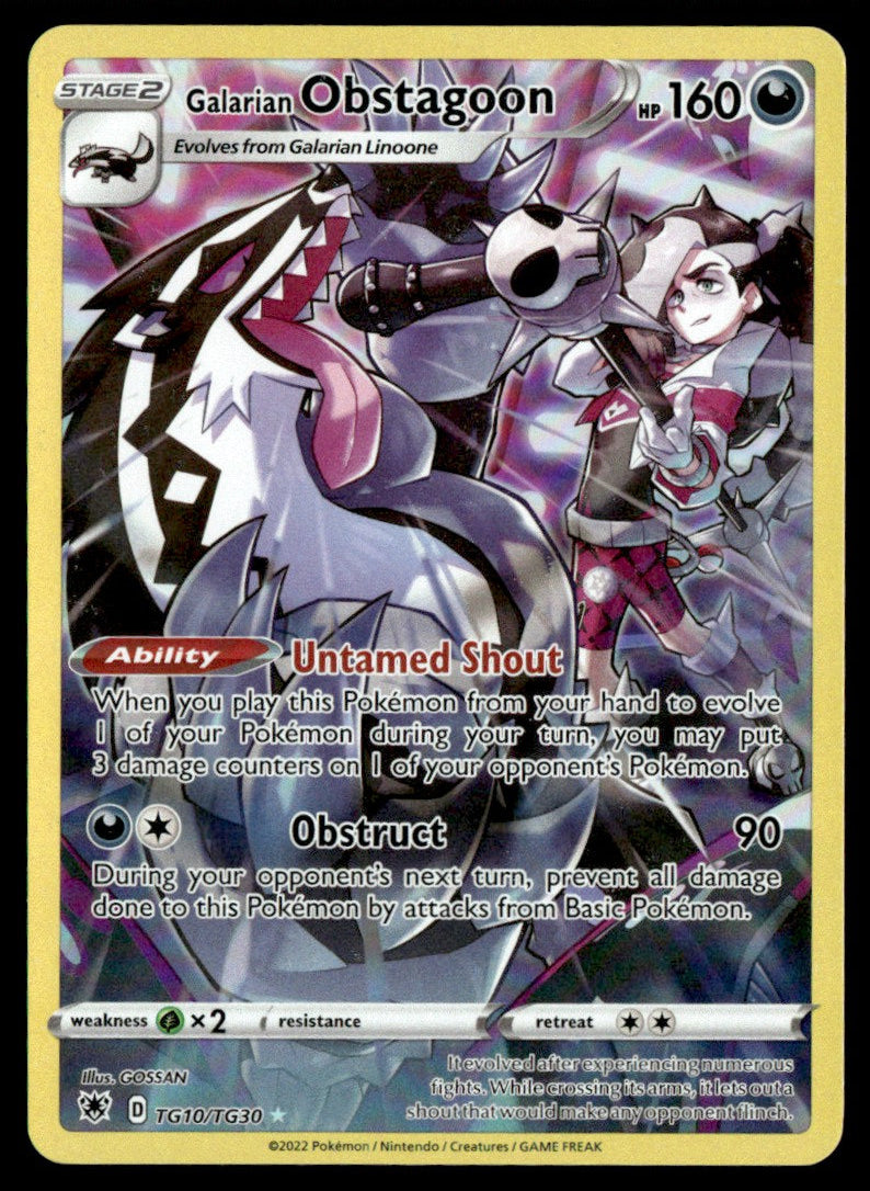 Galarian Obstagoon TG10/TG30 - Astral Radiance - Trainer Gallery - Sword & Shield