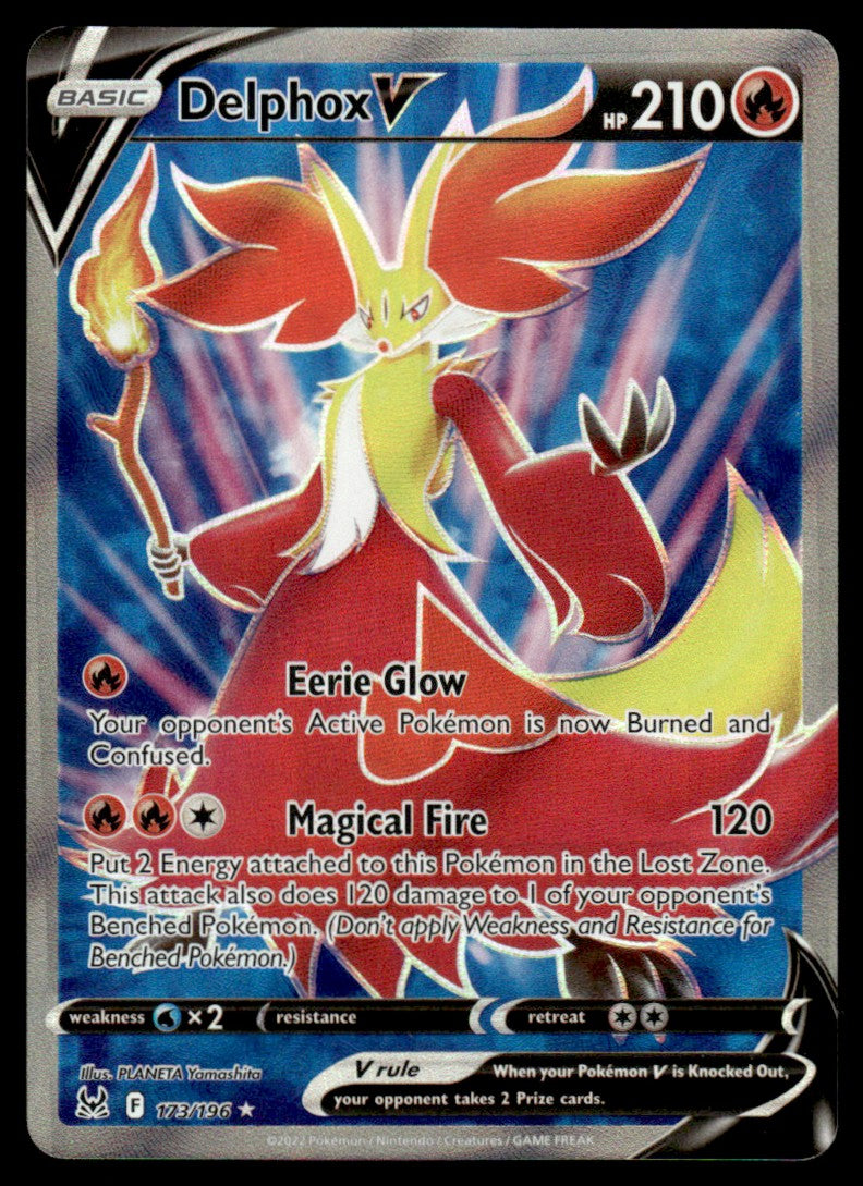 Delphox V 173/196 - Lost Origin - Sword & Shield
