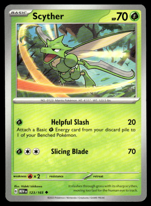 Scyther 123/165 Uncomon - Scarlet & Violet - 151 - Scarlet & Violet