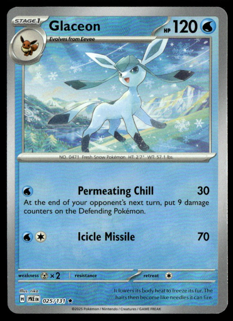 Glaceon (Poke Ball Pattern) 025/131 - Prismatic Evolutions - Scarlet & Violet