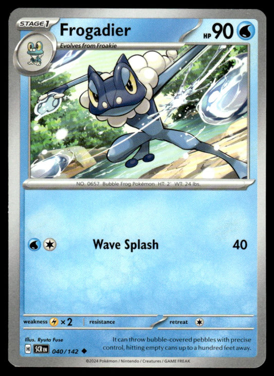 Frogadier 040/142 Uncomon - Stellar Crown - Scarlet & Violet
