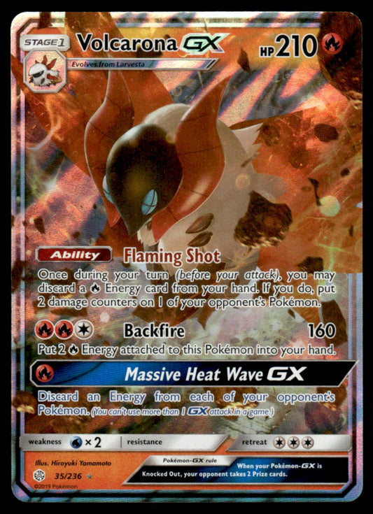 NM Volcarona-GX 35 - Cosmic Eclipse