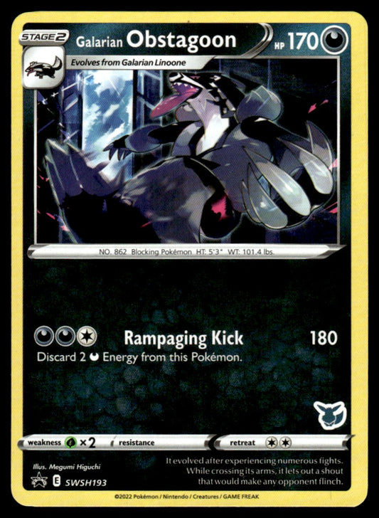 Galarian Obstagoon (Cosmo Holo) SWSH193/PRSS - Sword & Shield Promos - Sword & Shield