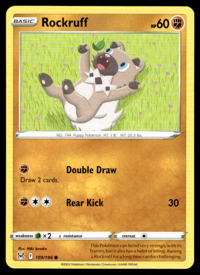 Rockruff 109/196 Comun - Lost Origin - Sword & Shield