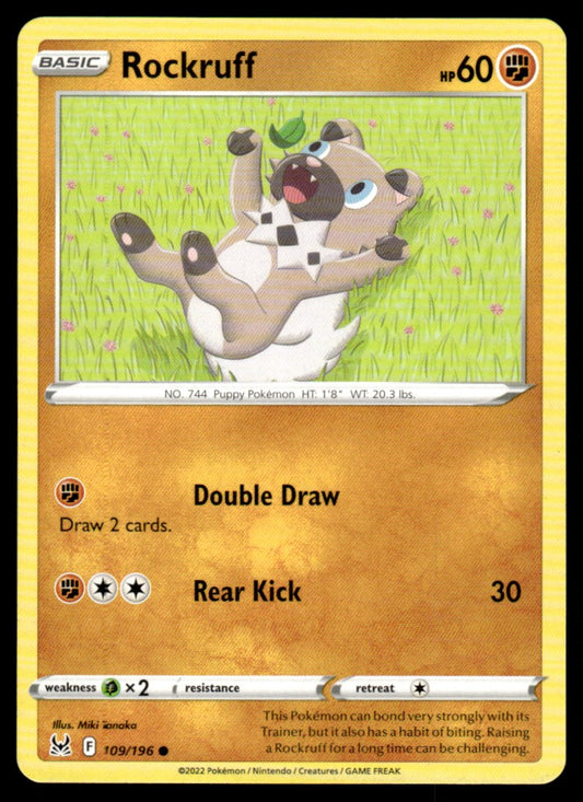 Rockruff 109/196 Comun - Lost Origin - Sword & Shield