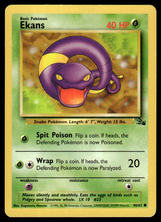 LP Ekans 46 No Holo - Fossil