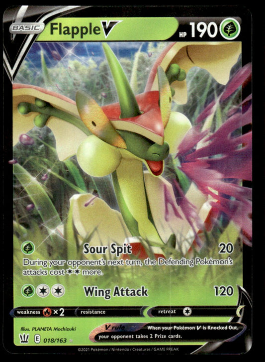Flapple V 018/163 - Battle Styles - Sword & Shield