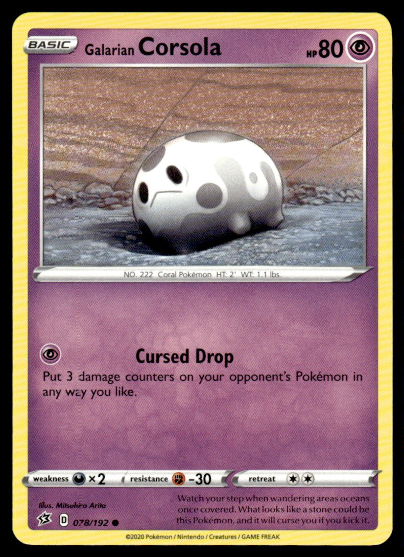 Galarian Corsola 078/192 Comun - Rebel Clash - Sword & Shield
