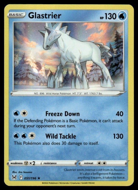 Glastrier 051/196 Holo - Lost Origin - Sword & Shield