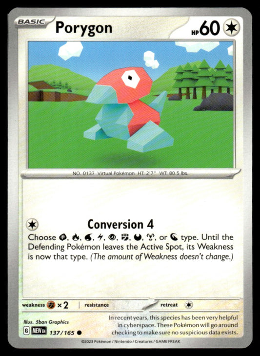 Porygon 137/165 Comun - Scarlet & Violet - 151 - Scarlet & Violet