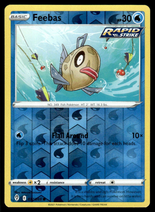 Feebas 037/203 Reverse - Evolving Skies - Sword & Shield