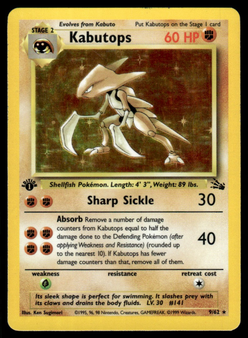 LP - Kabutops 9 - Holo - Fossil 1st Edition