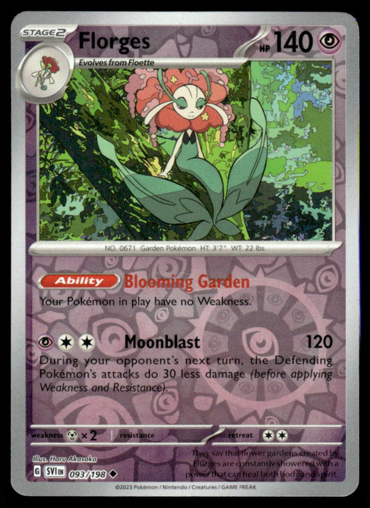 Florges 093/198 Reverse - Scarlet & Violet Base Set - Scarlet & Violet