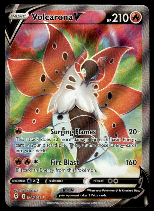 Volcarona V 170/203 - Evolving Skies - Sword & Shield