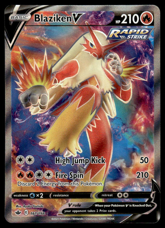 Blaziken V 161/198 - Chilling Reign - Sword & Shield