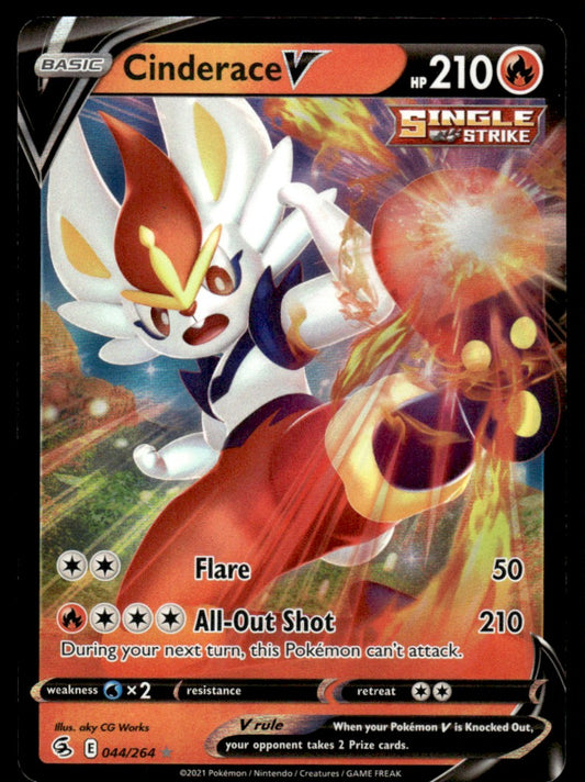 Cinderace V 044/264 - Fusion Strike - Sword & Shield