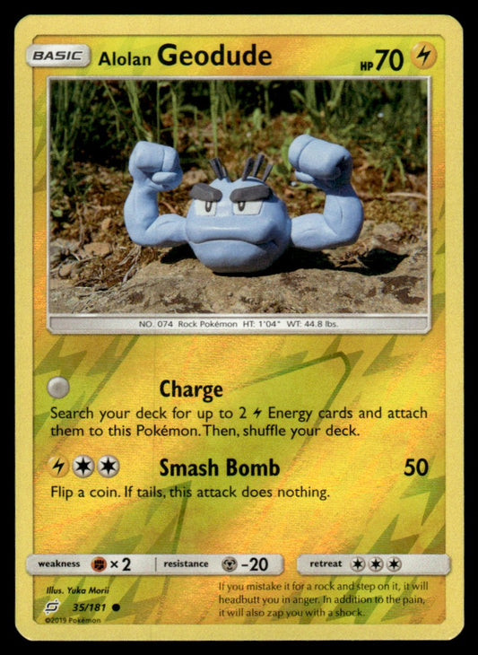 LP - Alolan Geodude 35 - Reverse - Team Up