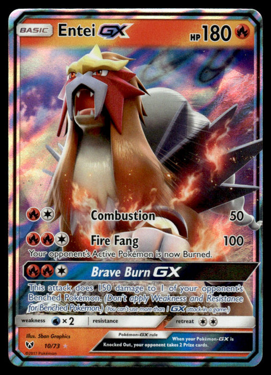 Entei-GX - NM - 10 - Shining Legends